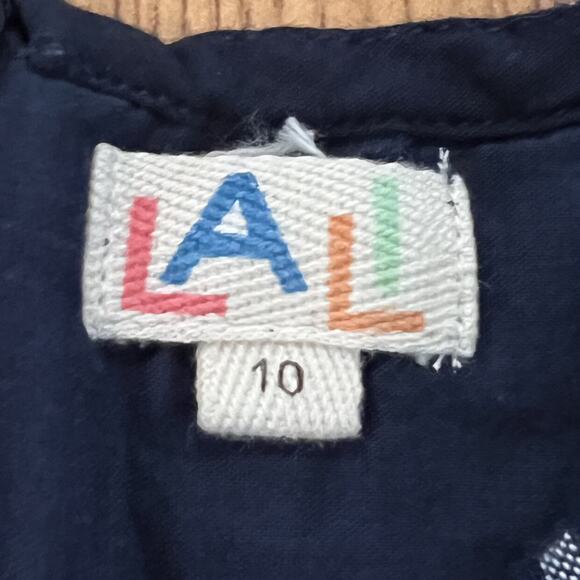 Lali Navy And White Plaid Pink Tassel Dress - Picture 11 of 11